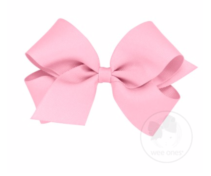 Wee Ones - Medium Classic Grosgrain Hair Bow (Plain Wrap)