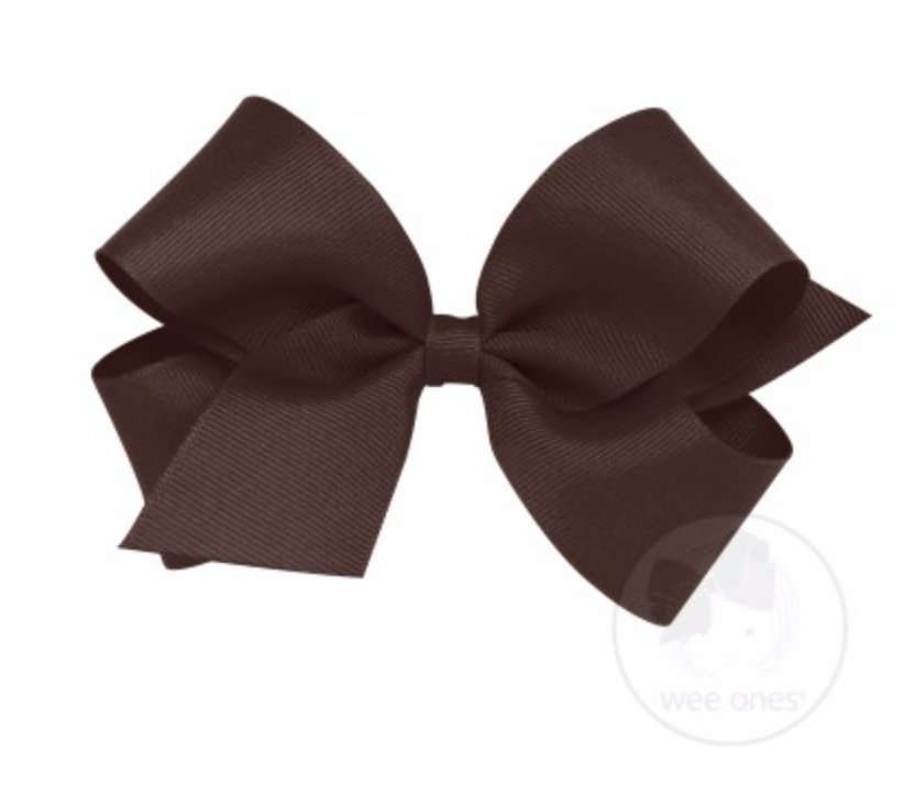 Wee Ones - Medium Classic Grosgrain Hair Bow (Plain Wrap)