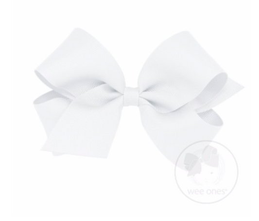 Wee Ones - Medium Classic Grosgrain Hair Bow (Plain Wrap)