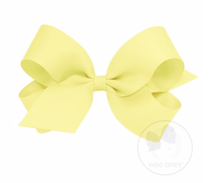 Wee Ones - Large Classic Grosgrain Hair Bow (Plain Wrap)