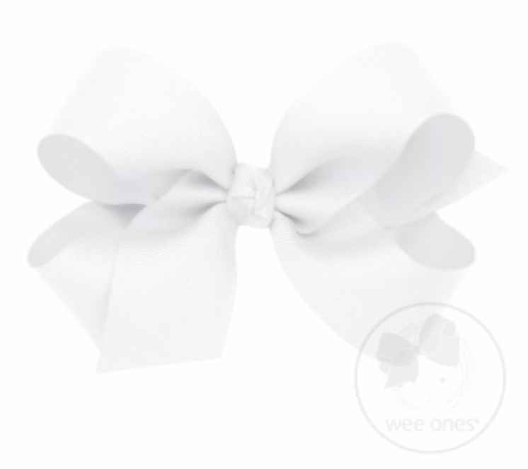 Wee Ones - Large Classic Grosgrain Hair Bow (Plain Wrap)