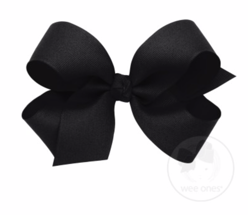 Wee Ones - Large Classic Grosgrain Hair Bow (Plain Wrap)