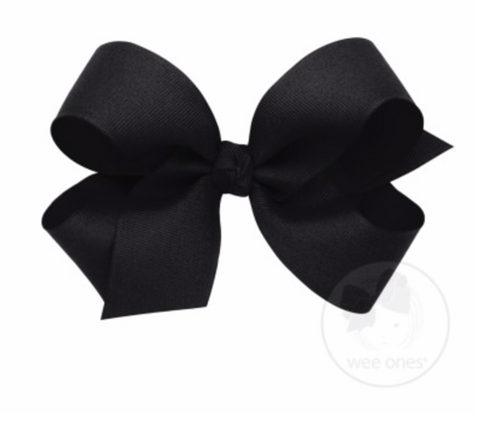 Wee Ones - Large Classic Grosgrain Hair Bow (Plain Wrap)
