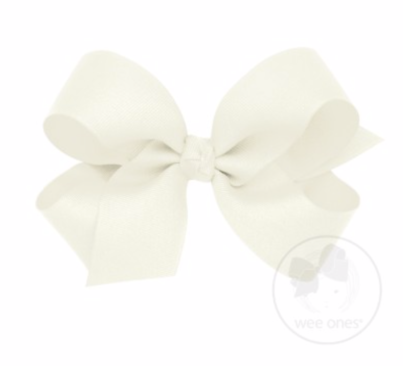 Wee Ones - Large Classic Grosgrain Hair Bow (Plain Wrap)