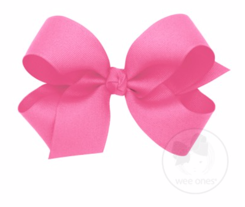 Wee Ones - Large Classic Grosgrain Hair Bow (Plain Wrap)
