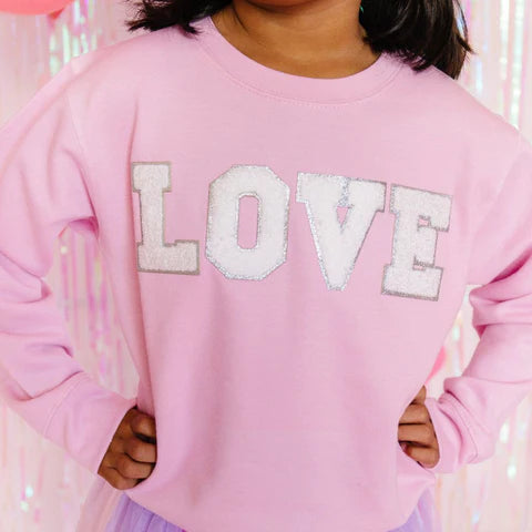 
            
                Load image into Gallery viewer, Sweet Wink - Love Patch L/S Sweatshirt
            
        
