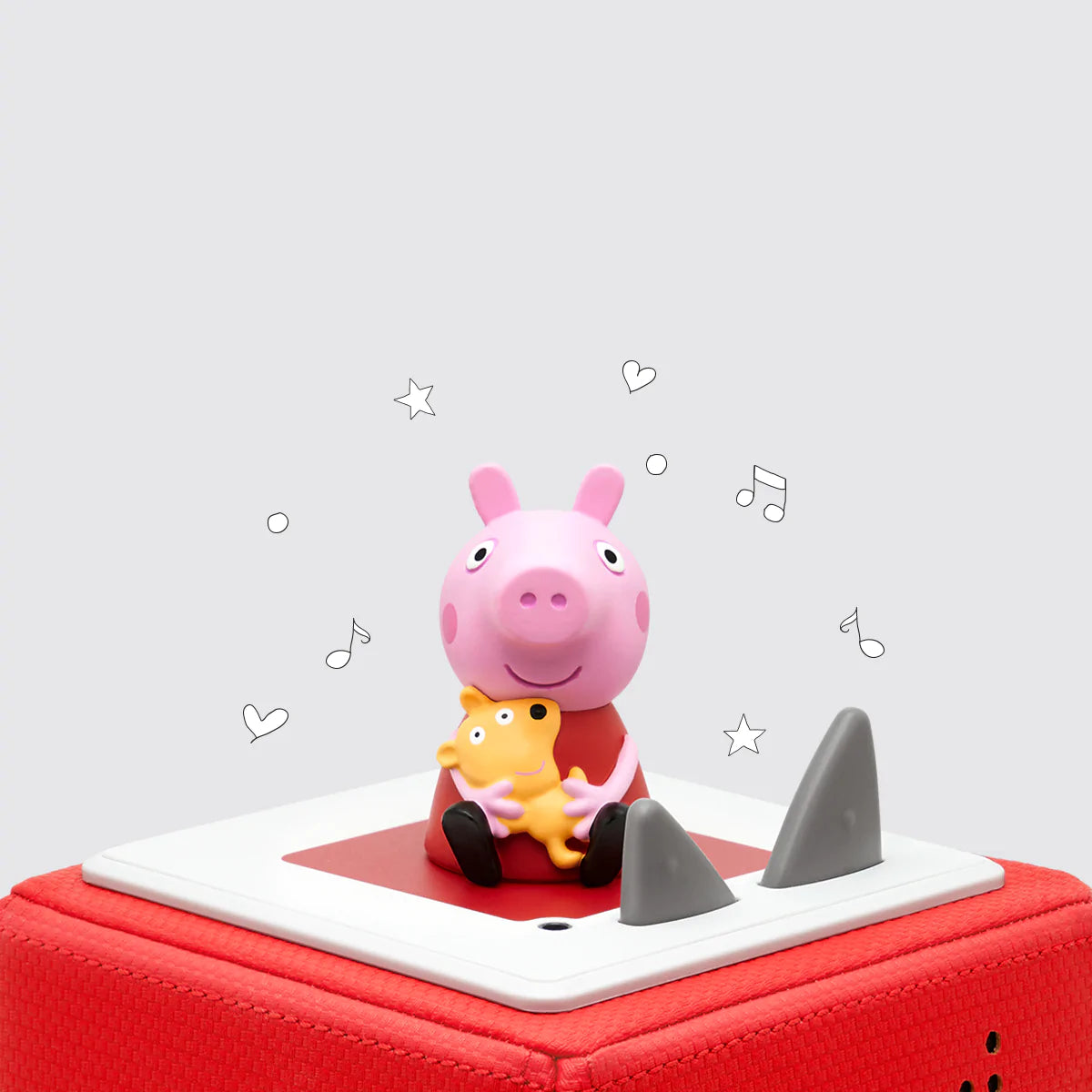 Tonies Peppa Pig audio figure in a box, featuring Peppa Pig character from the Tonies collectible audio device series.