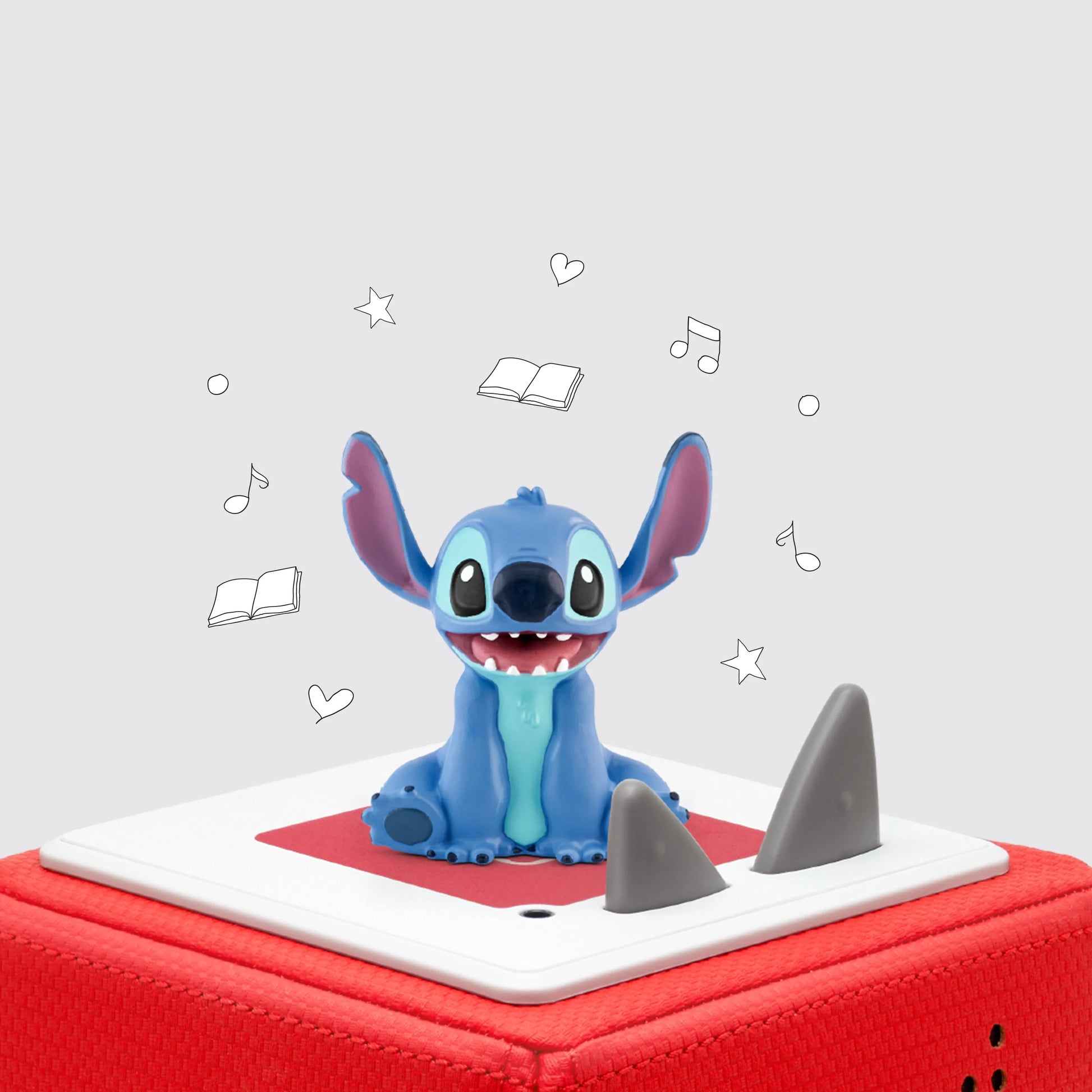 Tonies Disney Lilo and Stitch audio figure box with colorful artwork and character images on the packaging.
