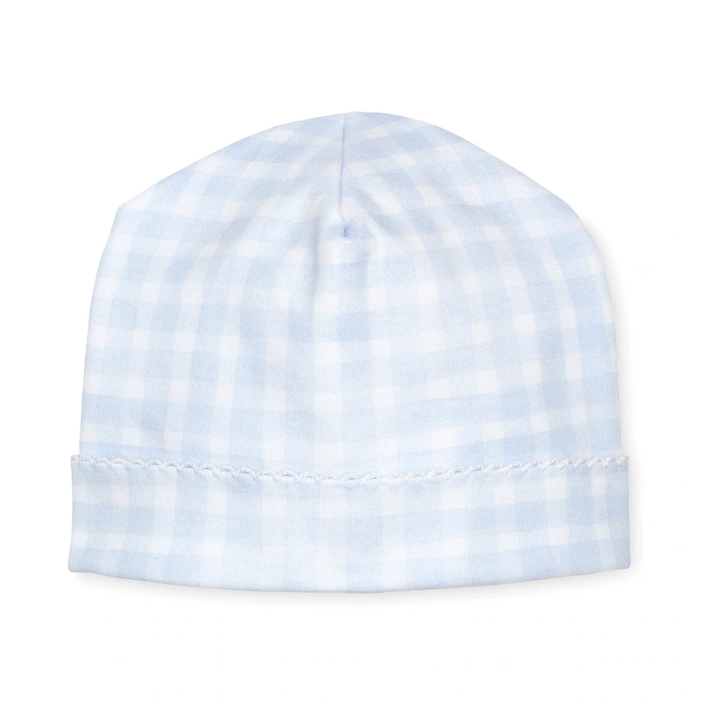 
            
                Load image into Gallery viewer, Lavender Bow - Blue Gingham Hat
            
        