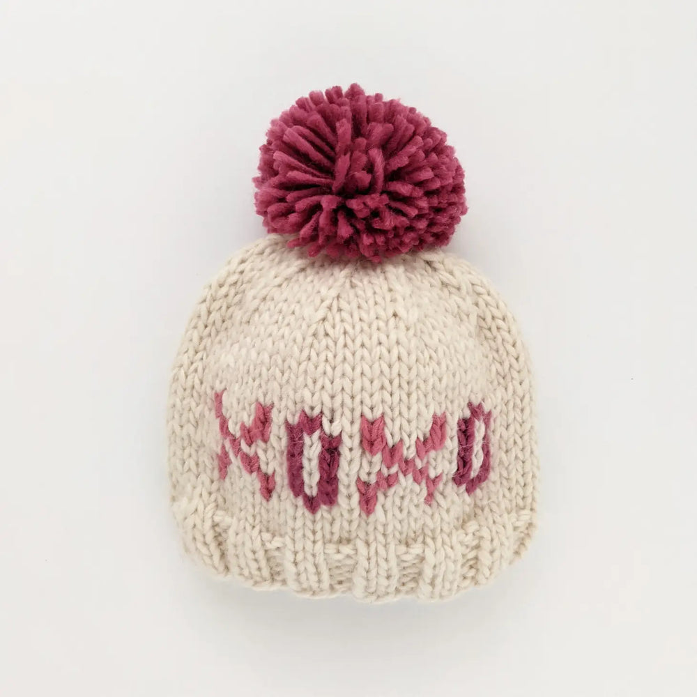 Huggalugs - XOXO Valentine's Day Hand Knit Beanie Hat