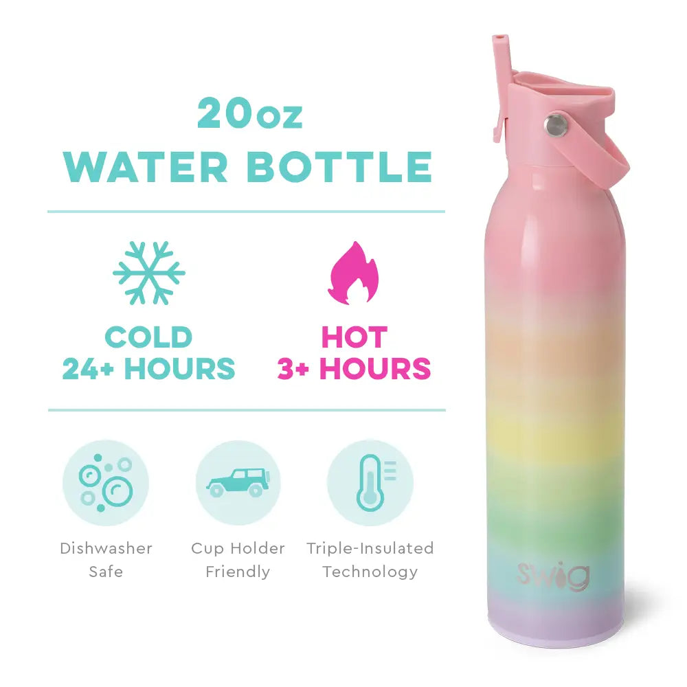 Swig - Over The Rainbow Flip + Sip Water Bottle (20oz)