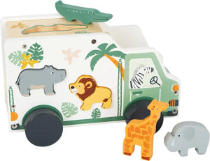 
            
                Load image into Gallery viewer, Small Foot - Wooden Safari Truck Shape Sorter
            
        