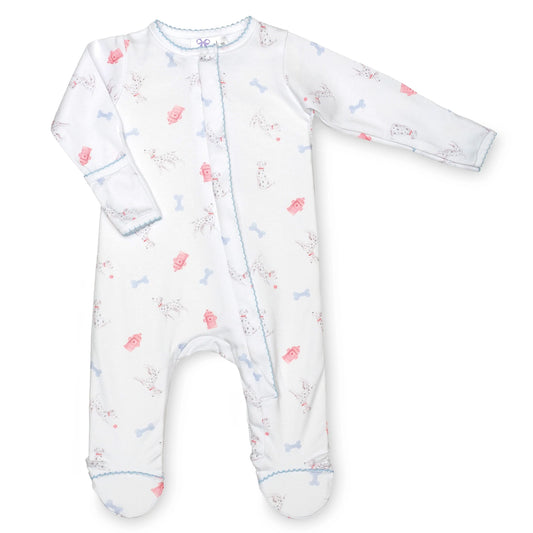 Lavender Bow - Dalmatian Classic Footie