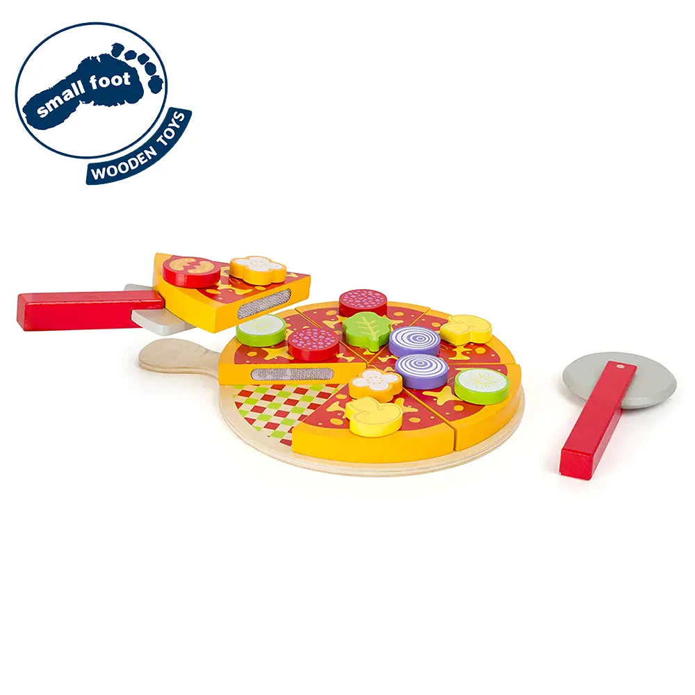 Small Foot - Wooden Pizza Cutting Playset