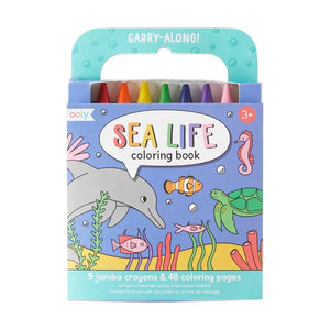 ooly - Carry Along Crayon & Coloring Book Kit-Sea Life