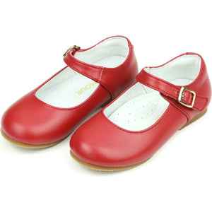L'AMOUR - Girls Red Rebecca Special Occasion Flat