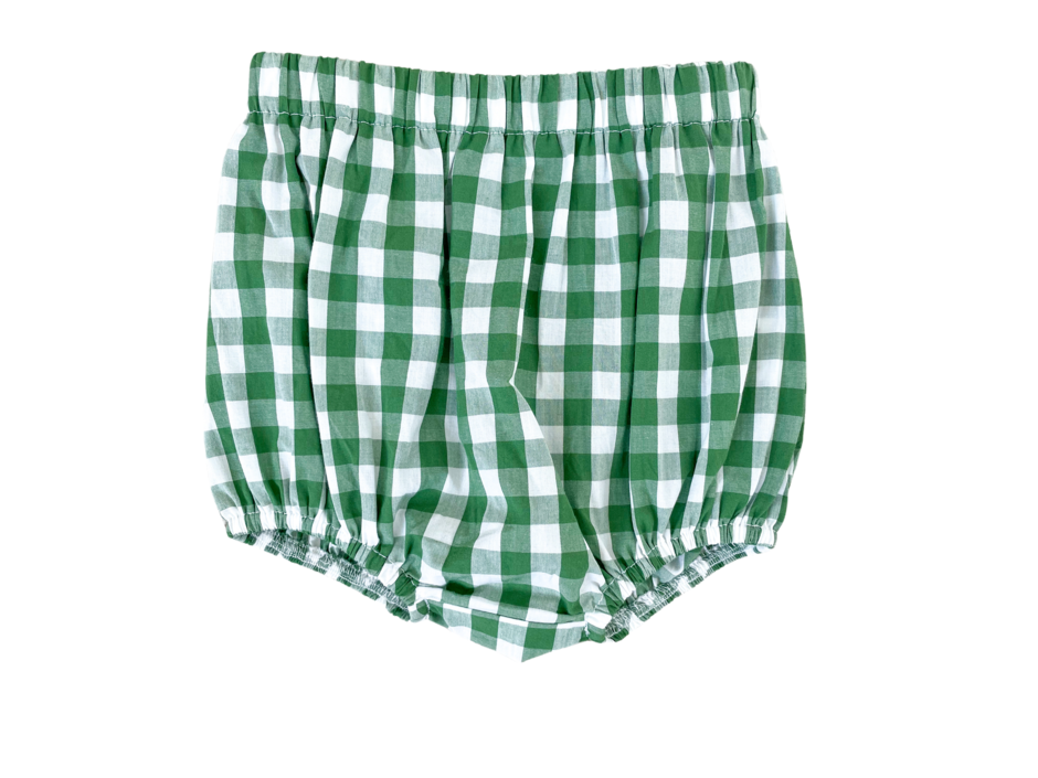 Little Paper Boat - Green Plaid Asher Bloomer