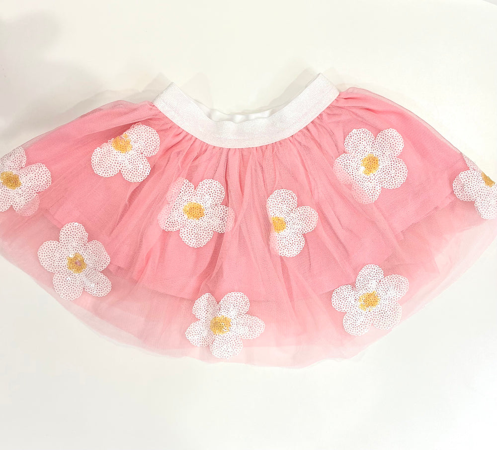 
            
                Load image into Gallery viewer, Sweet Wink - Pink Daisy Sequin Tutu
            
        