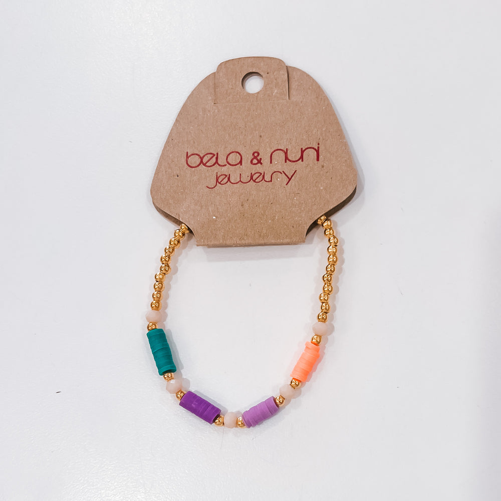bela & nuni - Multicolored Gold Bracelet