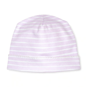 
            
                Load image into Gallery viewer, Lavender Bow - Lilac Stripe Hat
            
        