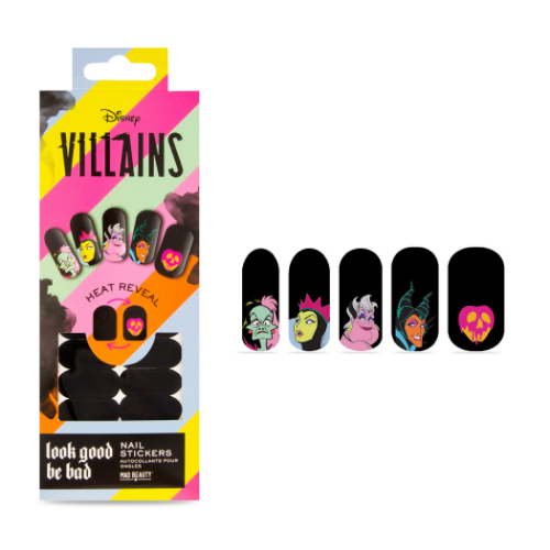  Disney Female Villains Water Nail Art Transfers Stickers Decals  - Set of 51 - A1228 : Beauty & Personal Care