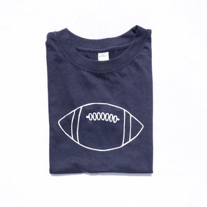 
            
                Load image into Gallery viewer, Game Day - Football Sketch on Navy Short Sleeve
            
        