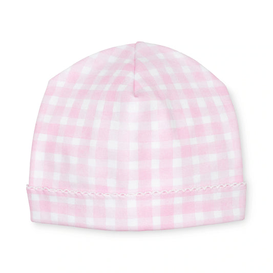 Lavender Bow - Pink Gingham Hat