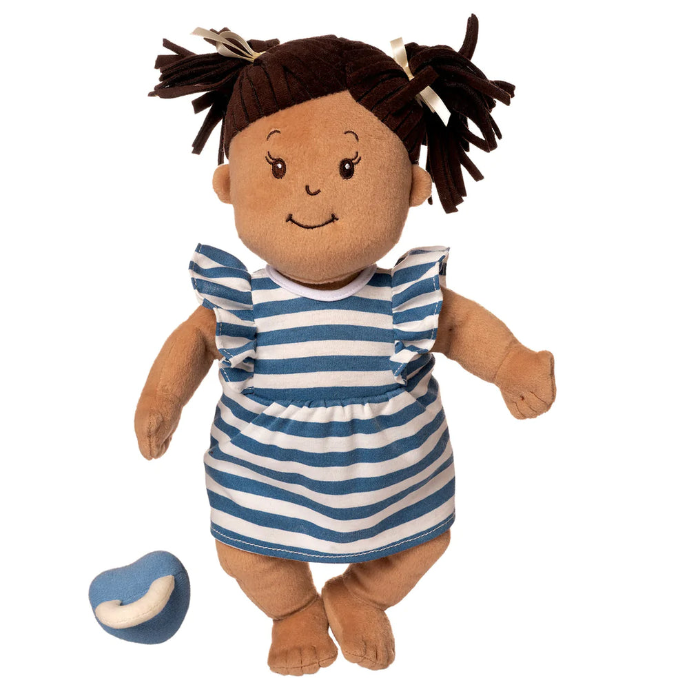 Manhattan Toy - Baby Stella Beige Doll with Brown Pigtails