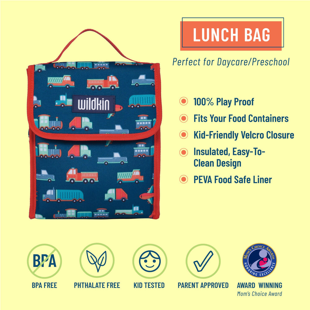 
            
                Load image into Gallery viewer, Wildkin -Transportation Lunch Bag
            
        